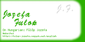 jozefa fulop business card
