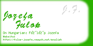jozefa fulop business card
